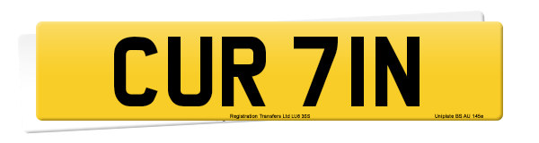 Registration number CUR 71N